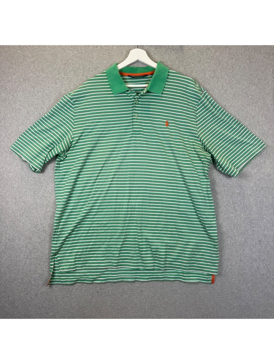 Other - Polo Golf Ralph Lauren Men's XL Green Striped Performance Polo Shirt